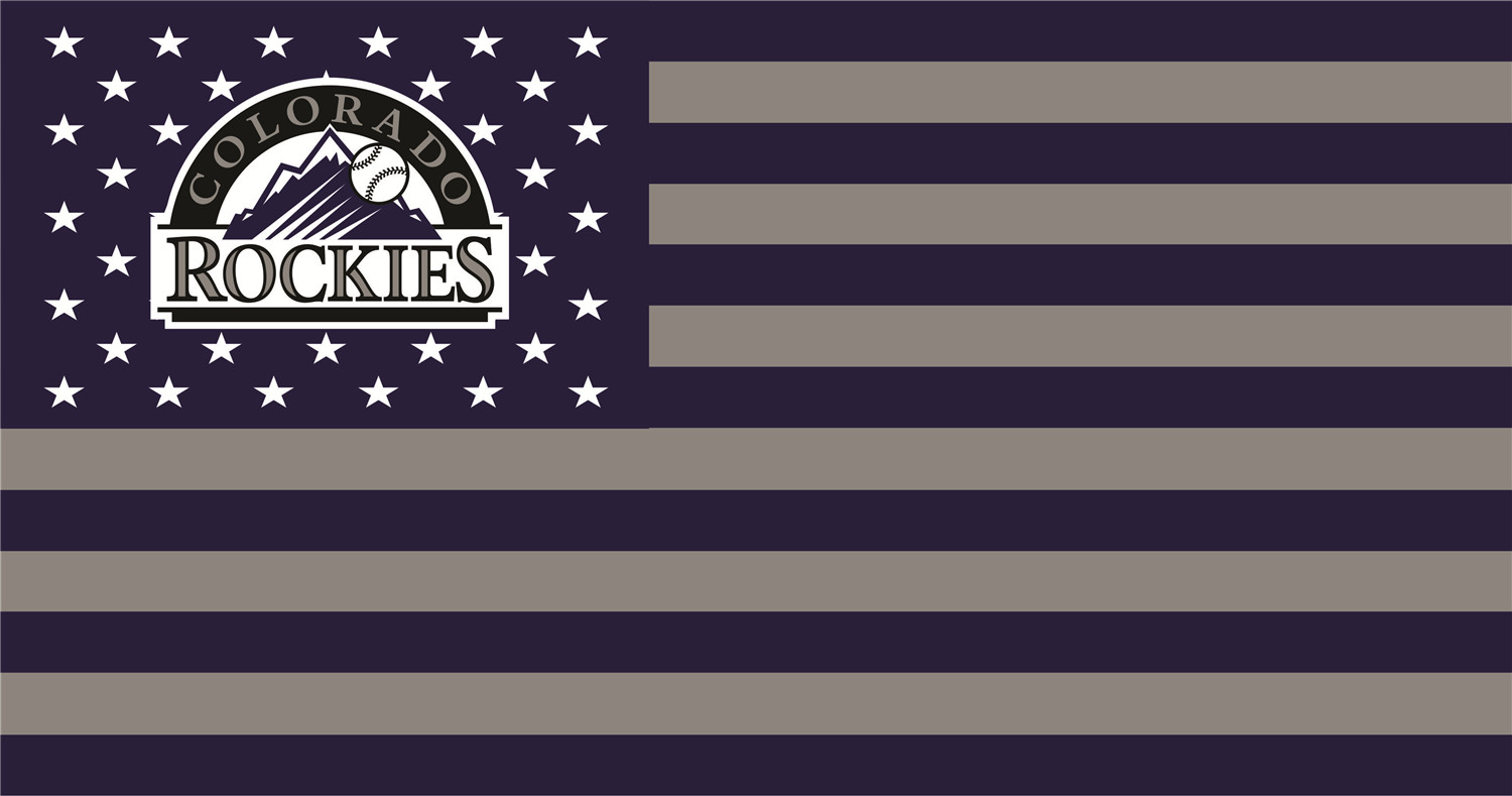 Colorado Rockies Flags iron on transfers